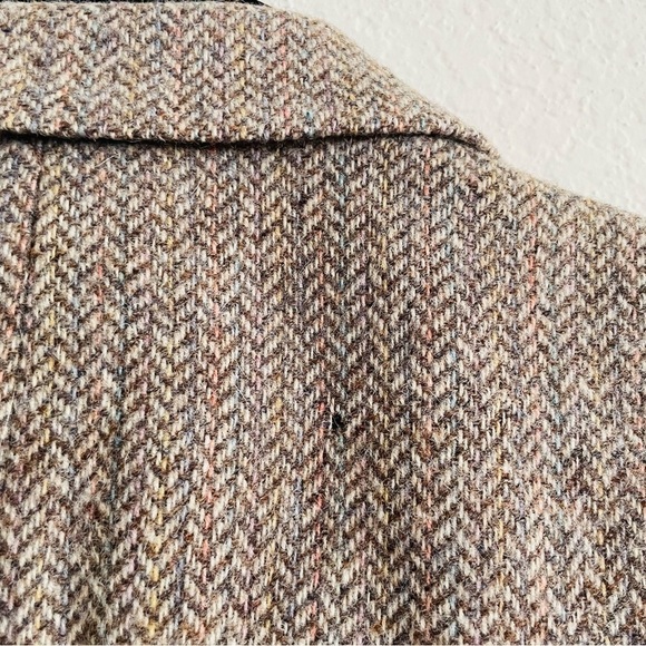 Stafford modern brown wool blazer jacket 46R double button business casual - Picture 8 of 14